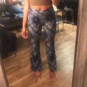 Blue and white pants